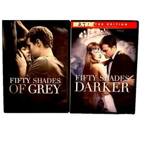 Fifty Shades of Grey and Fifty Shades Darker DVD 2015 & 2017 Movies R